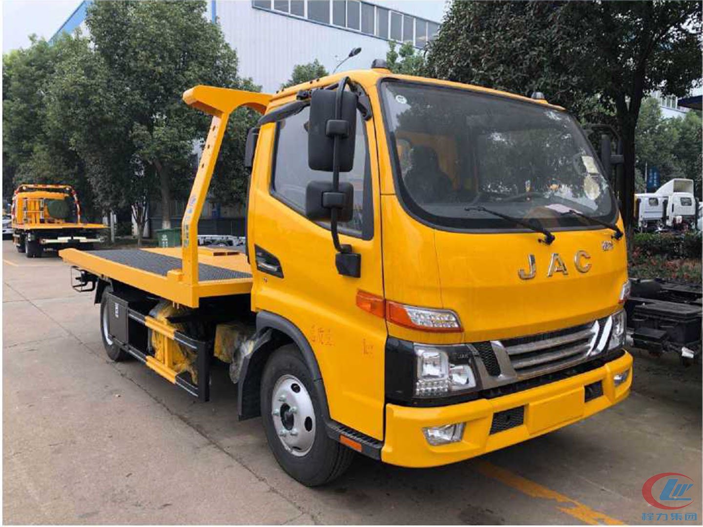 國(guó)六江淮駿鈴V5一拖二平板清障車