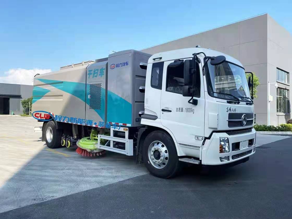 東風(fēng)天錦8方純電動(dòng)干掃吸塵車(chē)